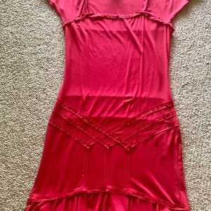 Red dress by MSSP large, never worn. Machine wash.